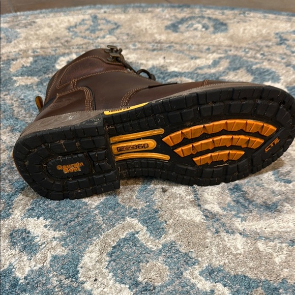 Georgia Boot Brown Leather Work Boots - Picture 10 of 13